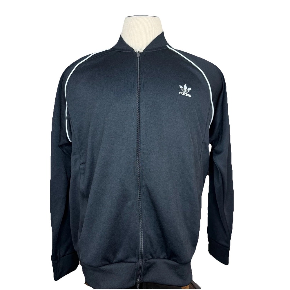 Adidas‎ Originals SST Primeblue Men's 2XL Track Jacket Black White GF0198